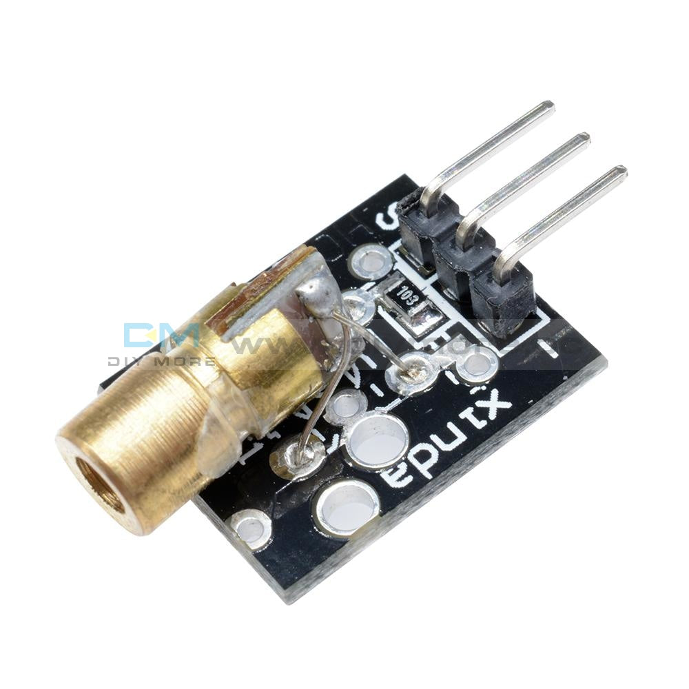Laser Sensor Module 650Nm 6Mm Red Dot Diode Copper Head For Arduino