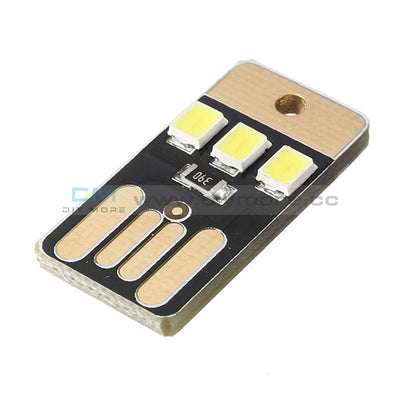 5Pcs Card Lamp Bulb Led Keychain Portable Usb Power White Mini Led Night Light Tools