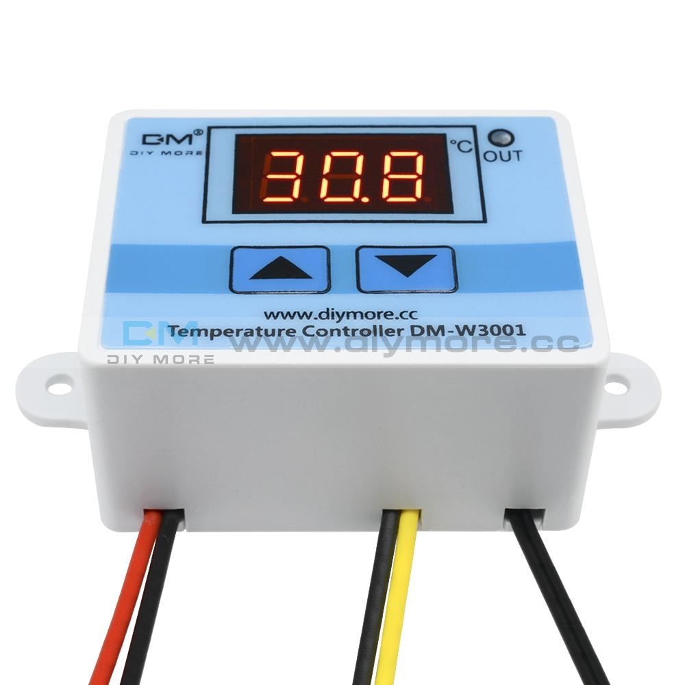 W1209 DC 5V 12V 24V 220V Red Blue LED Digital Thermostat Temperature Control Thermometer Module + NTC Waterproof Sensor Wire