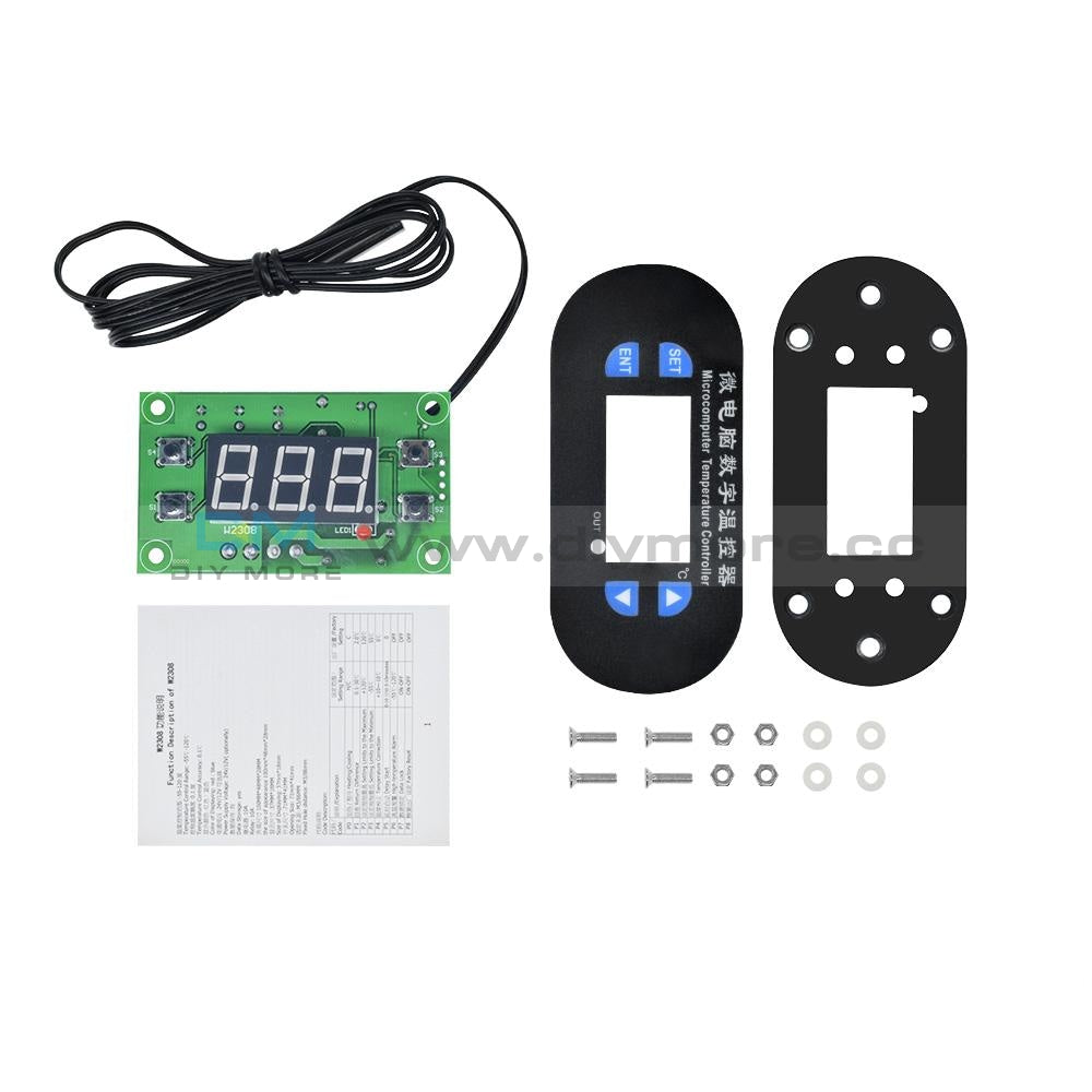 W1308 Temperature Controller Heat Cool Dc 12V Thermostat Sensor Digital Led