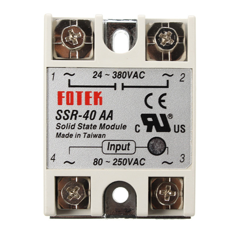 250V Solid State Relay Heat Sink SSR-25DA SSR-40DA SSR-60DA 10DA 25A/40A/60A