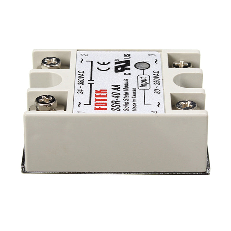 250V Solid State Relay Heat Sink SSR-25DA SSR-40DA SSR-60DA 10DA 25A/40A/60A