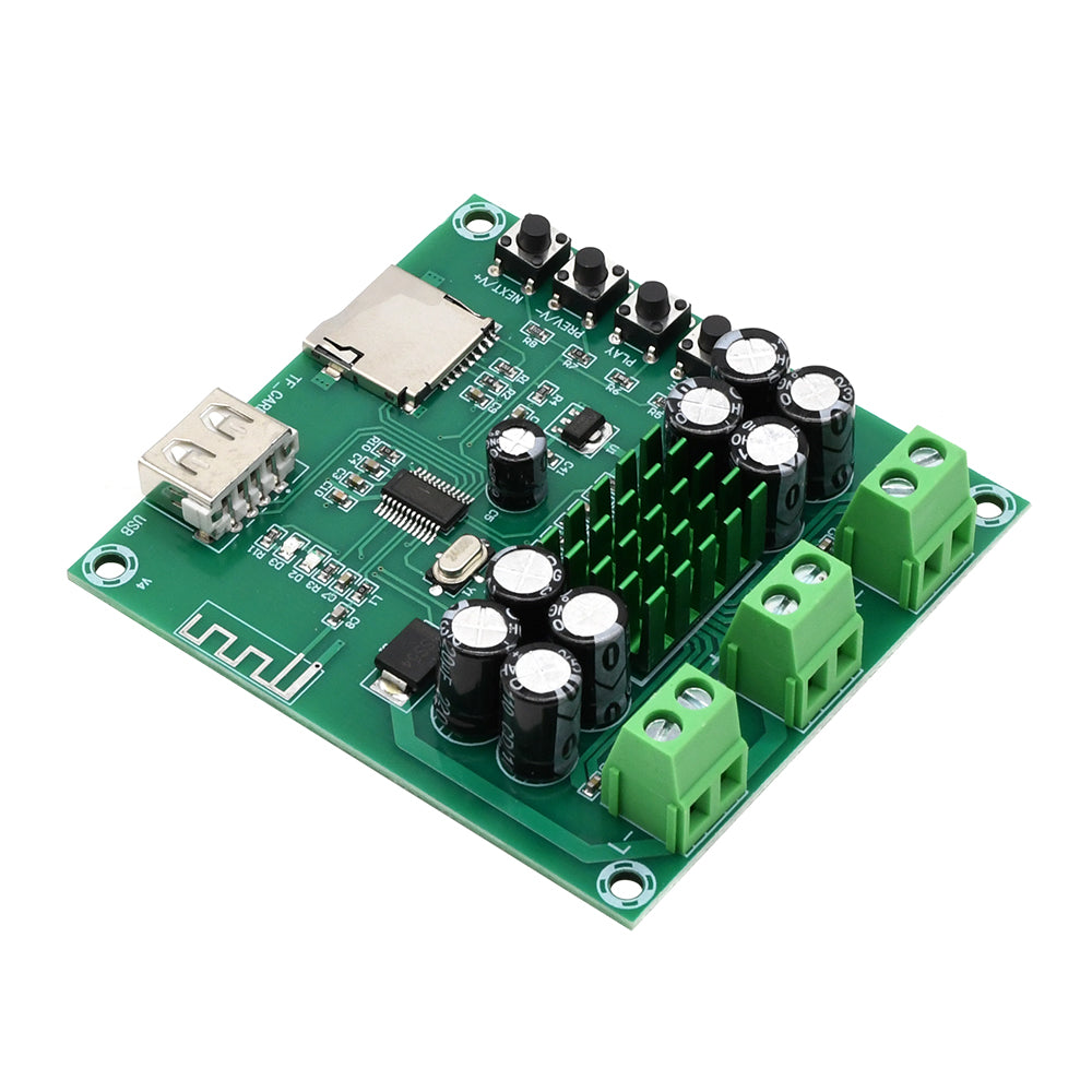 DC12-24V TPA3116D2 Bluetooth 2*50W U-Disk TF Card Player Power Amplifier Board