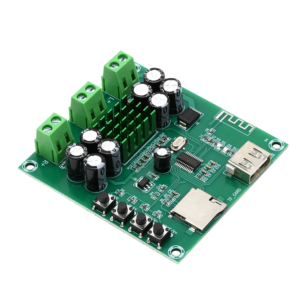 DC12-24V TPA3116D2 Bluetooth 2*50W U-Disk TF Card Player Power Amplifier Board