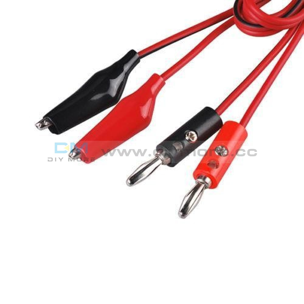 Alligator Test Lead Clip To Banana Plug Probe Cable 1M Tools
