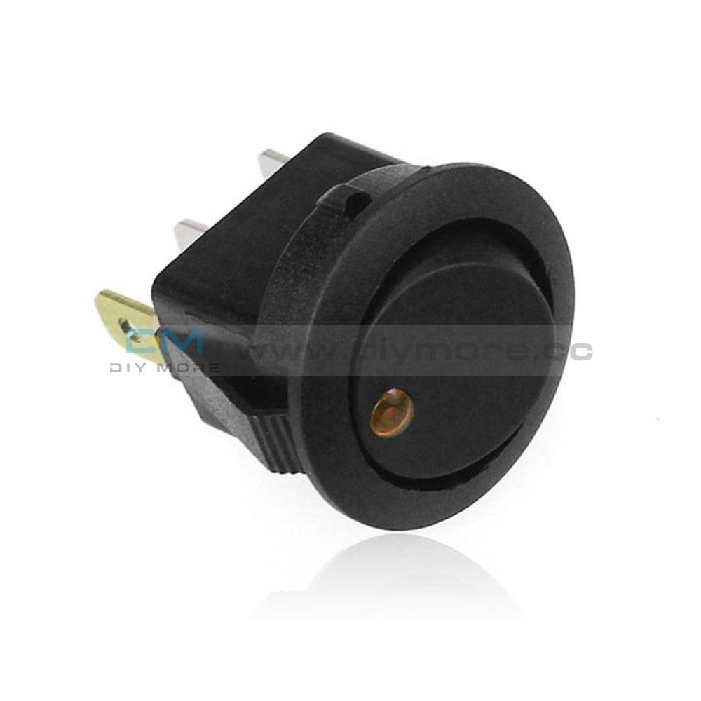 12V Led Dot Light Car Switch Auto Boat Round Rocker 3Pin On/off Toggle Spst Delay Relay Module