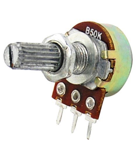 5PCS WH148 Potentiometer Ohm Linear Taper Rotary Shaft 15MM B1K~B500K 3/6 Pin