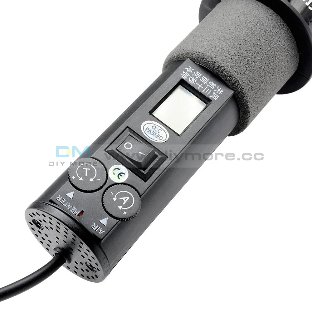220V 450W / 200W 110V Lcd Display Hot Air Heat Gun Soldering Station + 9*nozzles Diy Kit For