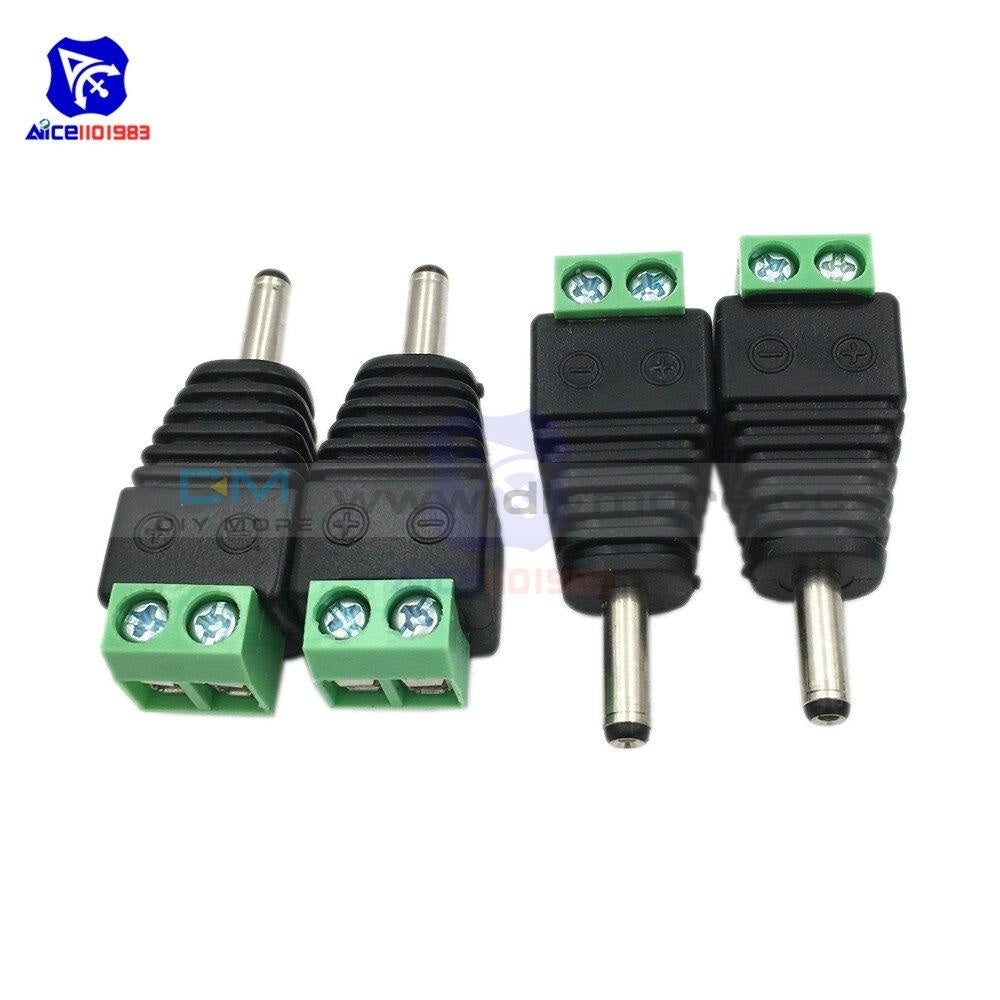 1 Pair Male Female Dc Power Plug Jack 3.5X1.35 Mm Wire Connector For Cctv Camera Led Strip Light
