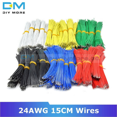 100Pcs 24Awg 15Cm Tin Plated Pcb Breadboard Solder Cable Fly Jumper Wire Conductor Wires 1007