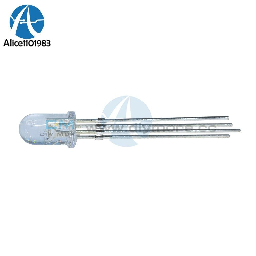 100Pcs Multicolor 4Pin 5Mm Rgb Led Diode Light Lamp Diffused Tricolor Round Common Anode Led 5 Mm