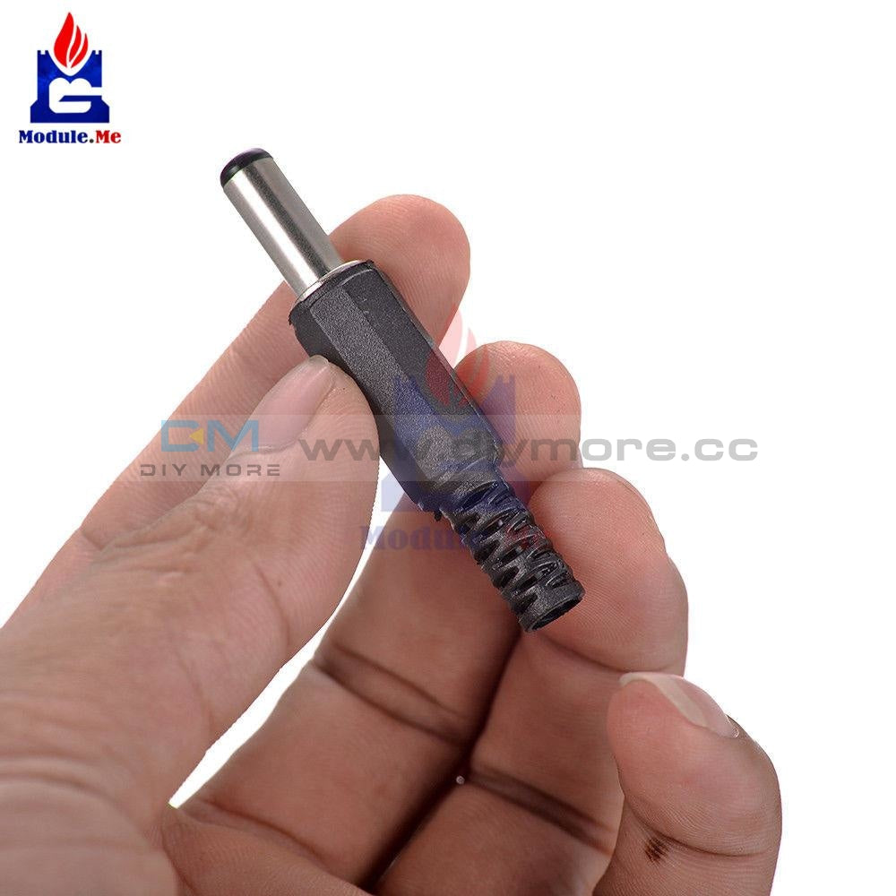 10Pcs/lot Black Plastic Cover 2.1X5.5Mm Male Dc Power Plug Jack Connector Tools