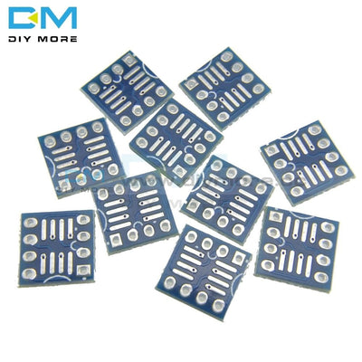 10Pcs Sop8 So8 Soic8 To Dip8 Interposer Board Pcb Adapter Plate Module Pitch Width 7.62Mm Pin 2.54Mm