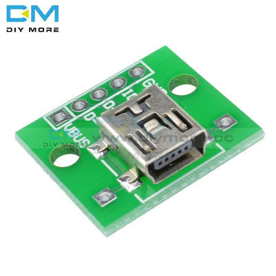 10Pcs Mini Usb To Dip Adapter Converter For 2.54Mm Pcb Board Diy Power Supply For Arduino Module