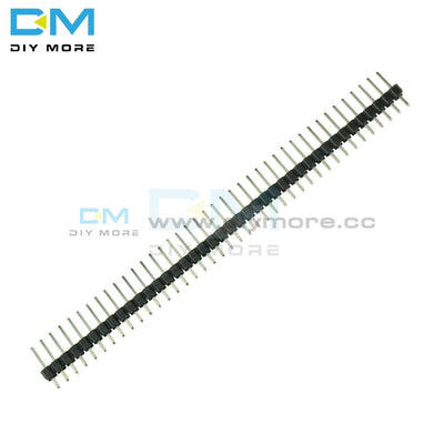 10Pcs Single Row 40Pin 2.54Mm Round Male Pin Header Gold Plated Hined Integrated Circuits
