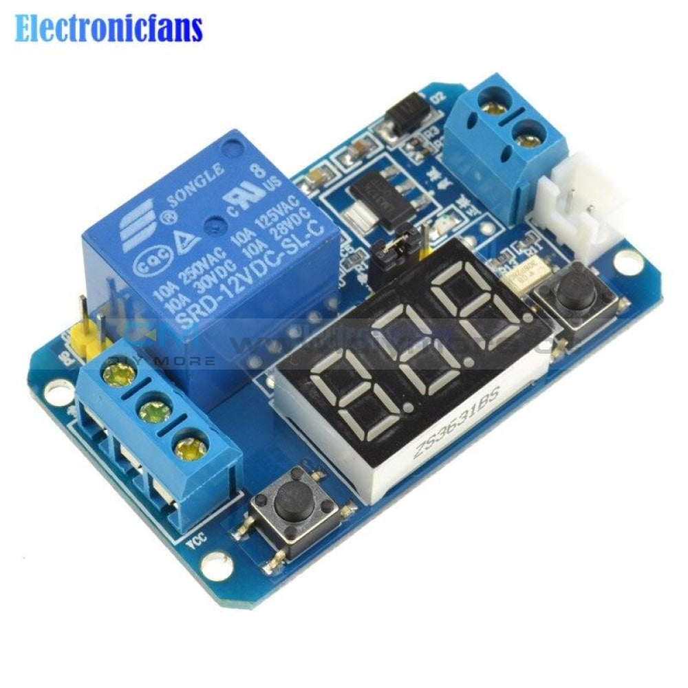 12V Led Digital Display Trigger Time Delay Relay Module 0 999S 999Minutes Relay