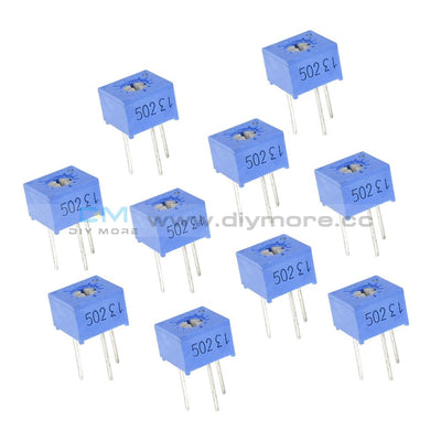 10Pcs 3362P-502 3362 P 5K Ohm High Precision Variable Resistor Potentiometer Tools