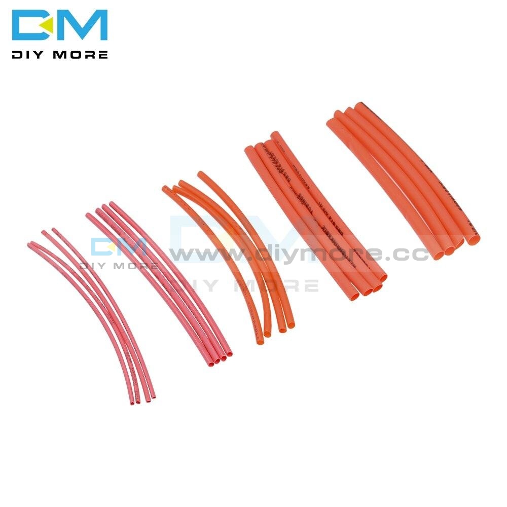 140Pcs Car Electrical Cable Heat Shrink Tube Tubing 5 Sizes 7 Colors For Wrap Sleeve Assorted
