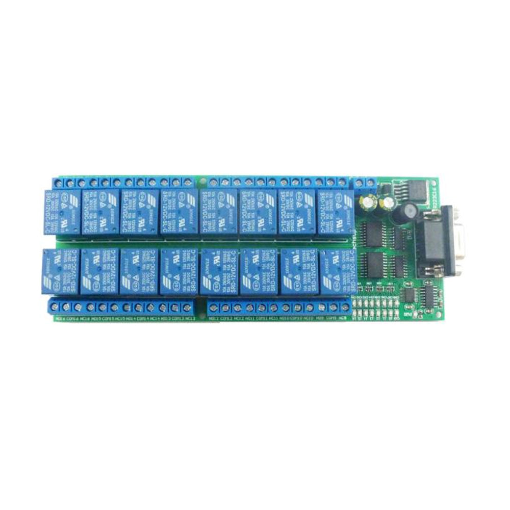 16 Channel RS232 Relay DB9 Female Interface Serial Port Remote Control Switch