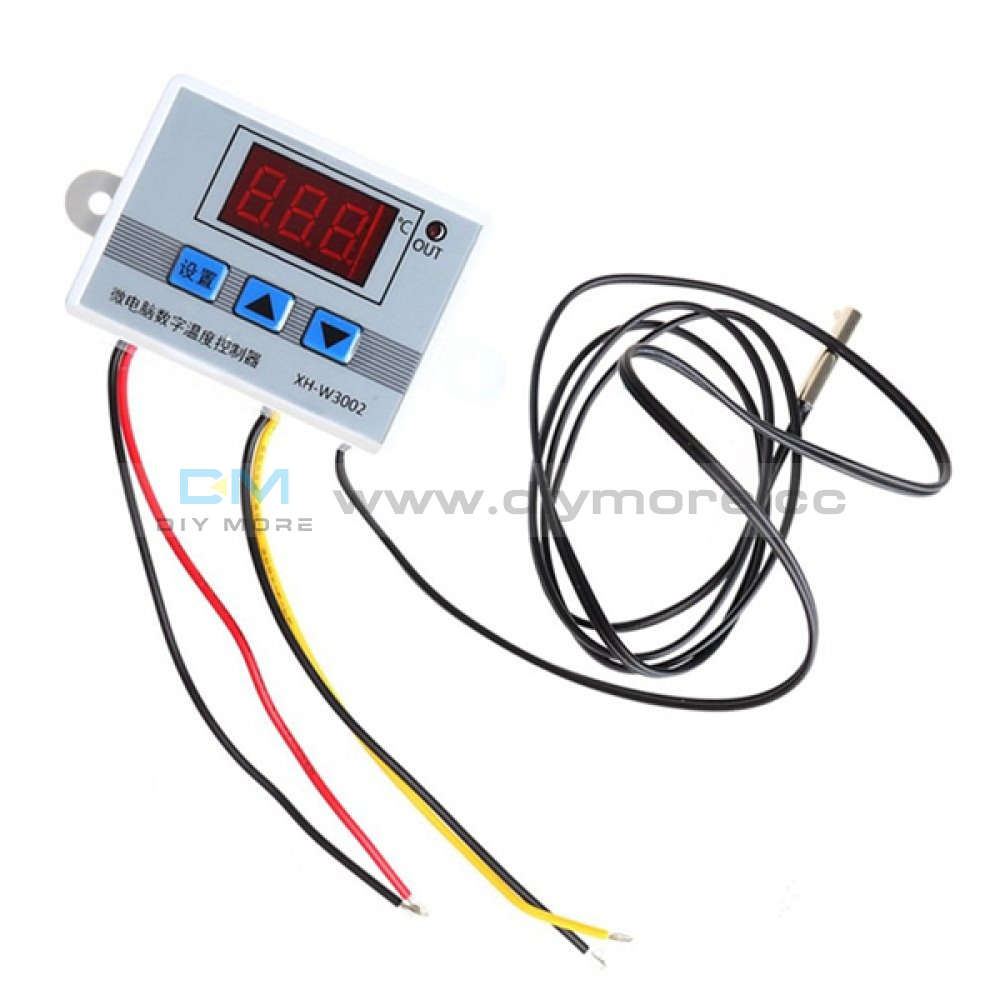 Xh-W3002 Dc 12V 24V Ac 110V-220V 10A Digital Thermostat Control Switch With Probe Sensor