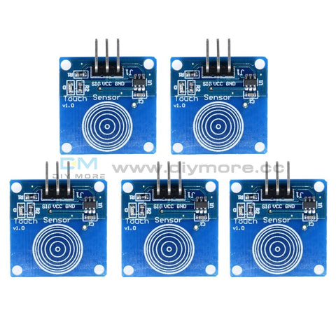 5Pcs Ttp223B Digital Touch Sensor Capacitive Switch Module For Arduino