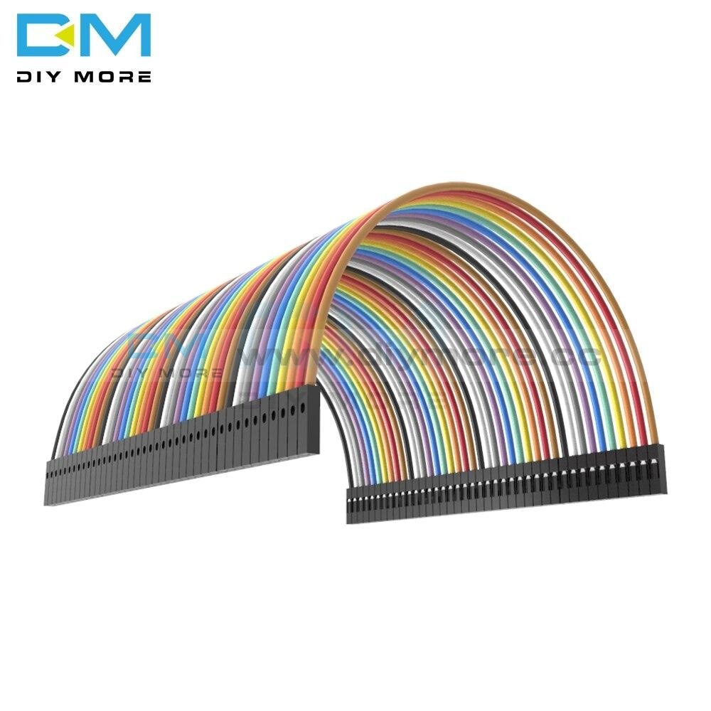 2 X 40Pin 80Pcs Dupont Cable Jumper Wire Ribbon Line Female To 10Cm 1P Diameter:2.54Mm For Arduino