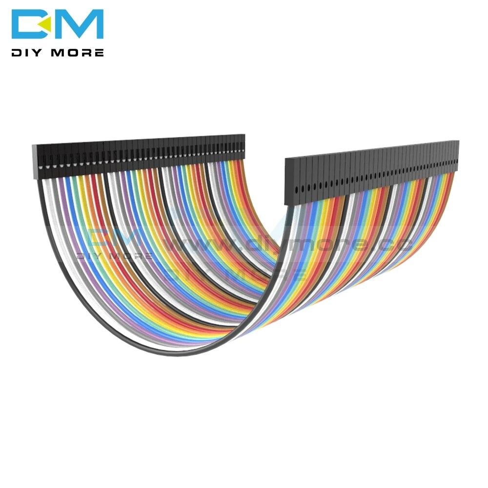 2 X 40Pin 80Pcs Dupont Cable Jumper Wire Ribbon Line Female To 10Cm 1P Diameter:2.54Mm For Arduino