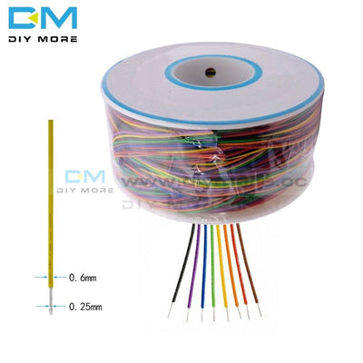 280M 30Awg Ok Wire 8 Color Pcb Soldering Fly Line 0.55Mm Breadboard Jumper Colored Insulation Wrap