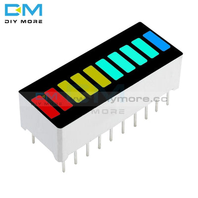 2Pcs Led Display Module 10 Segment Bargraph Light Bar Graph Ultra Bright Red Yellow Green Blue