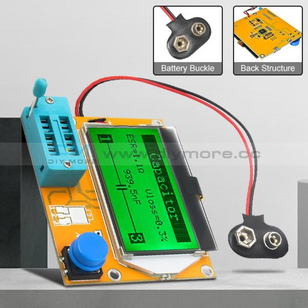 Lcr-T4 Esr Meter Transistor Tester Diode Triode Capacitance Scr Inductance 328 Lcd Display Mos Pnp