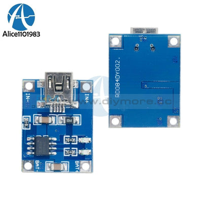 2Pcs Tp4056 Mini Usb 5V 1A Adjustable 18650 Lithium Battery Linear Charger Module Board Over Charge