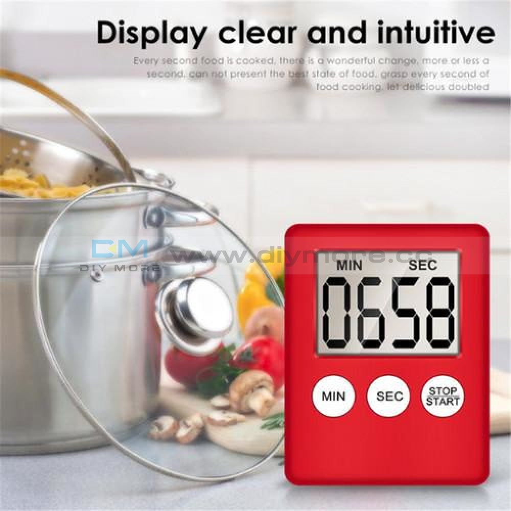 Mini Lcd Kitchen Alarm Digital Timer Cooking Count Up Countdown Tools Display Module