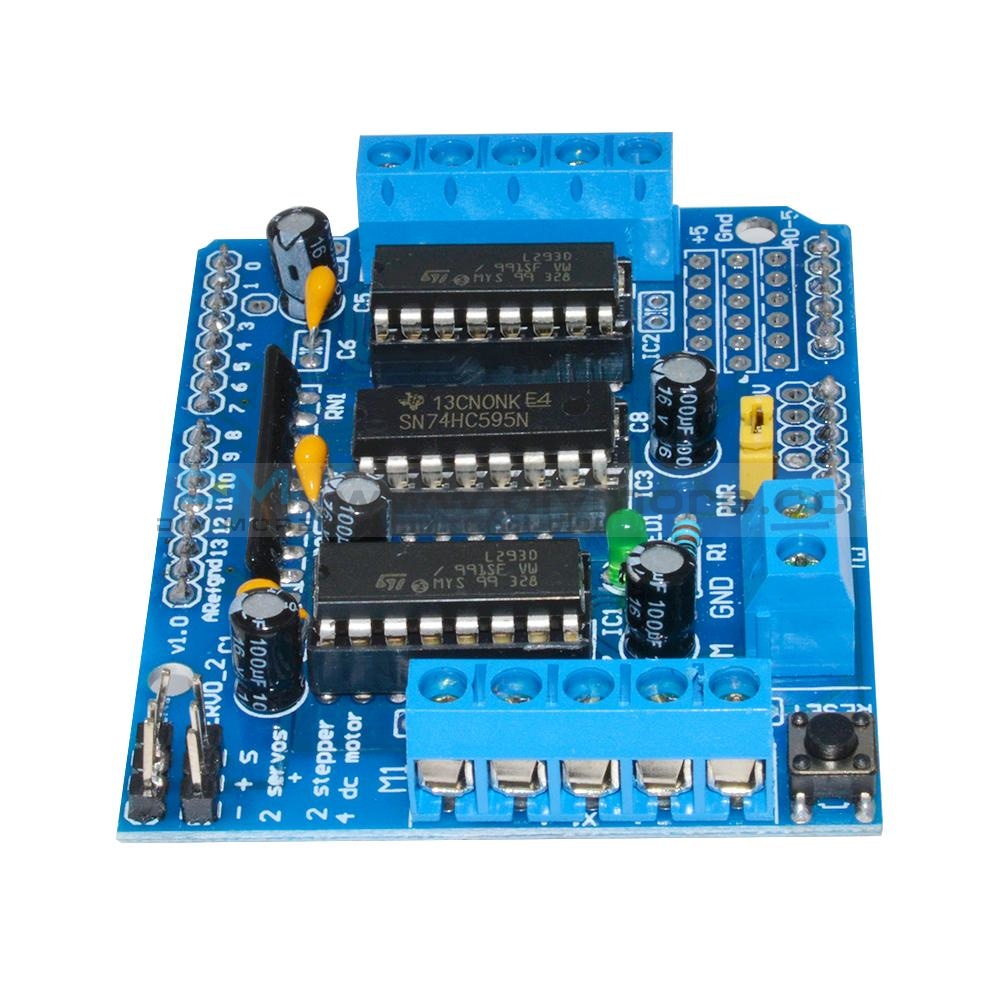 L293D Stepper Motor Driver Shield Expansion Board For Arduino Mega2560 Uno Duemilanove Diecimila