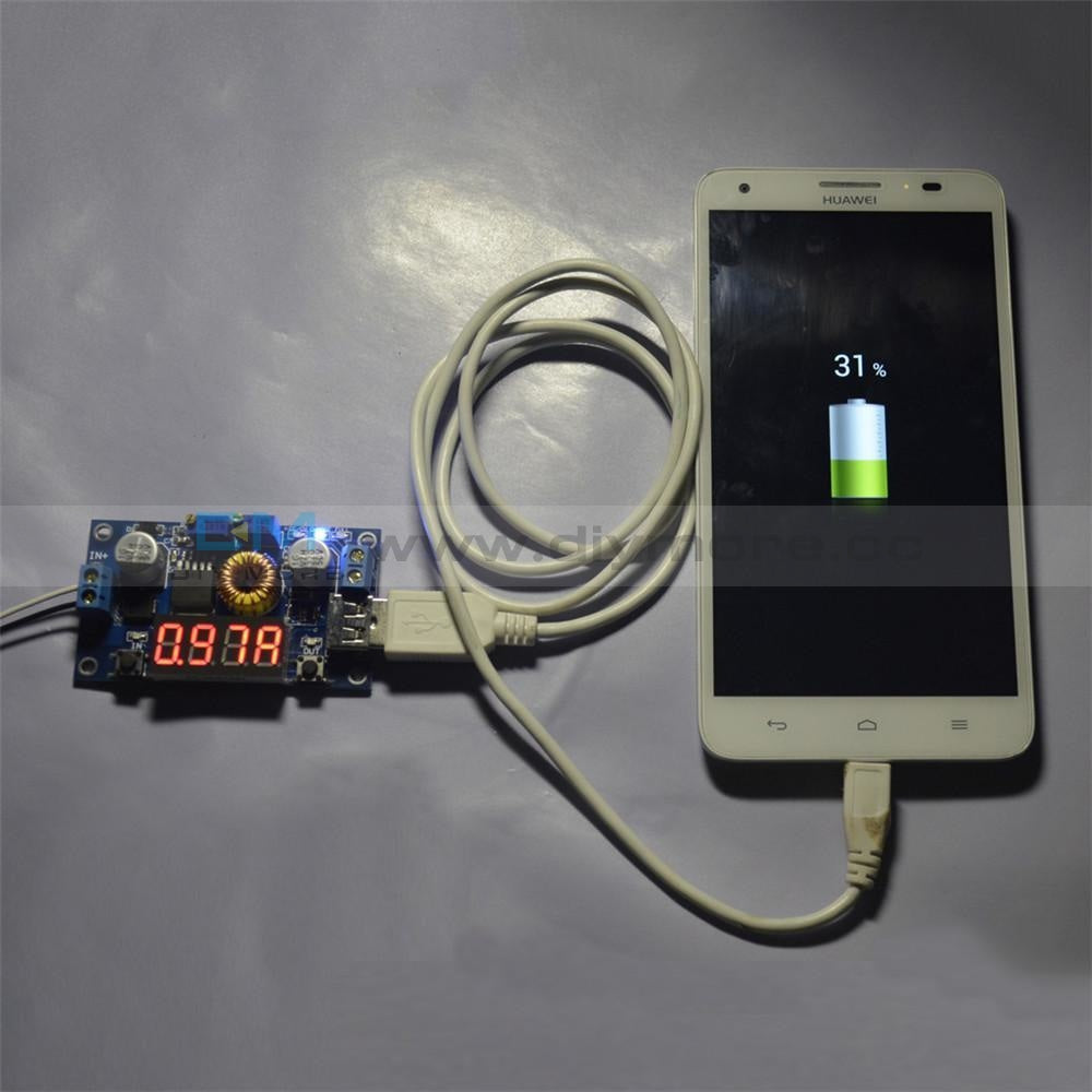 5A Cv Cc Led Drive Lithium Charger Power Step-Down Module W/ Usb Voltmeter Step Down