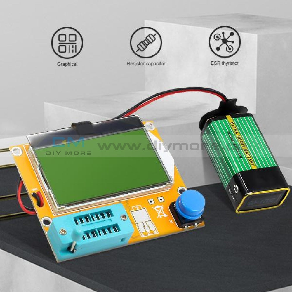 Lcr-T4 Esr Meter Transistor Tester Diode Triode Capacitance Scr Inductance 328 Lcd Display Mos Pnp