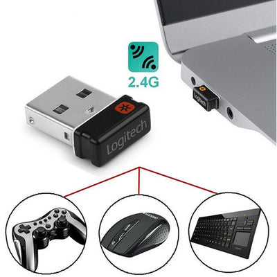 Nano Logitech Unifying USB 2.4G Receiver Dongle 6 Channel for Keyboard Mouse