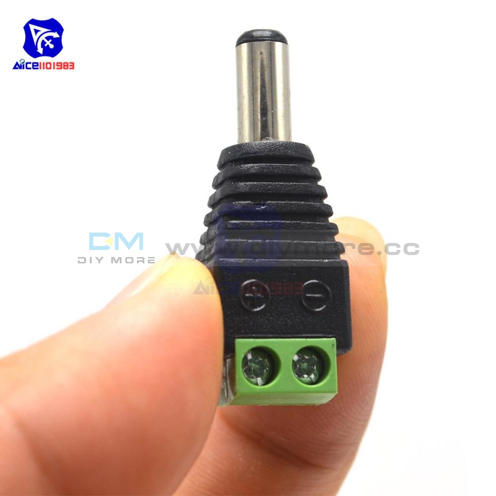 5 Pcs/lot Male Dc Power Plug Jack 2.5X5.5 Mm Wire Connector For Cctv Camera Led Strip Light