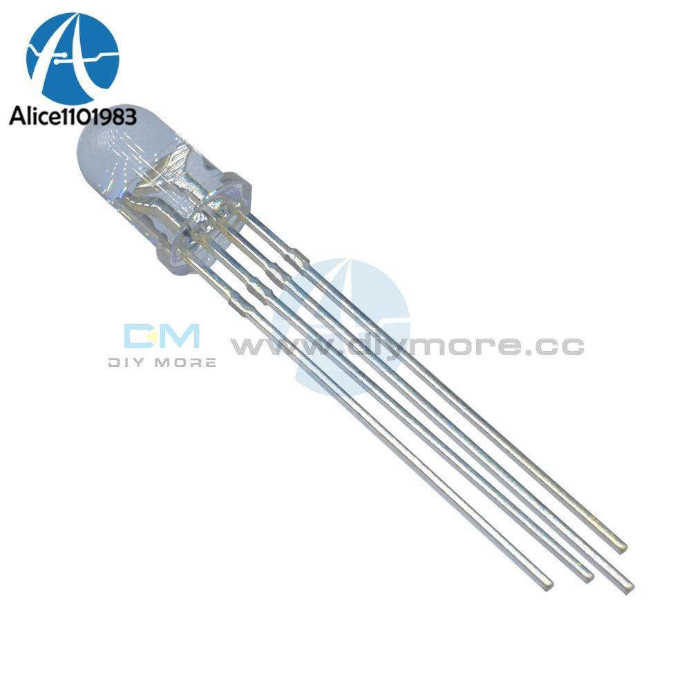 50Pcs Multicolor 4Pin 5Mm Rgb Led Diode Light Lamp Diffused Tricolor Round Common Anode Led 5 Mm