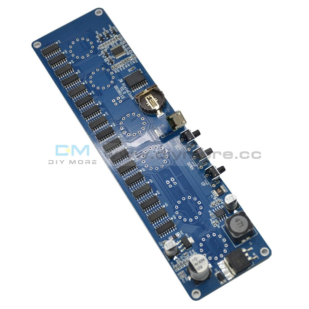 Stm8S005 Control Dc 12V 1A Electronic In14 Nixie Tube Digital Led Clock Gift Circuit Board Pcba Rgb