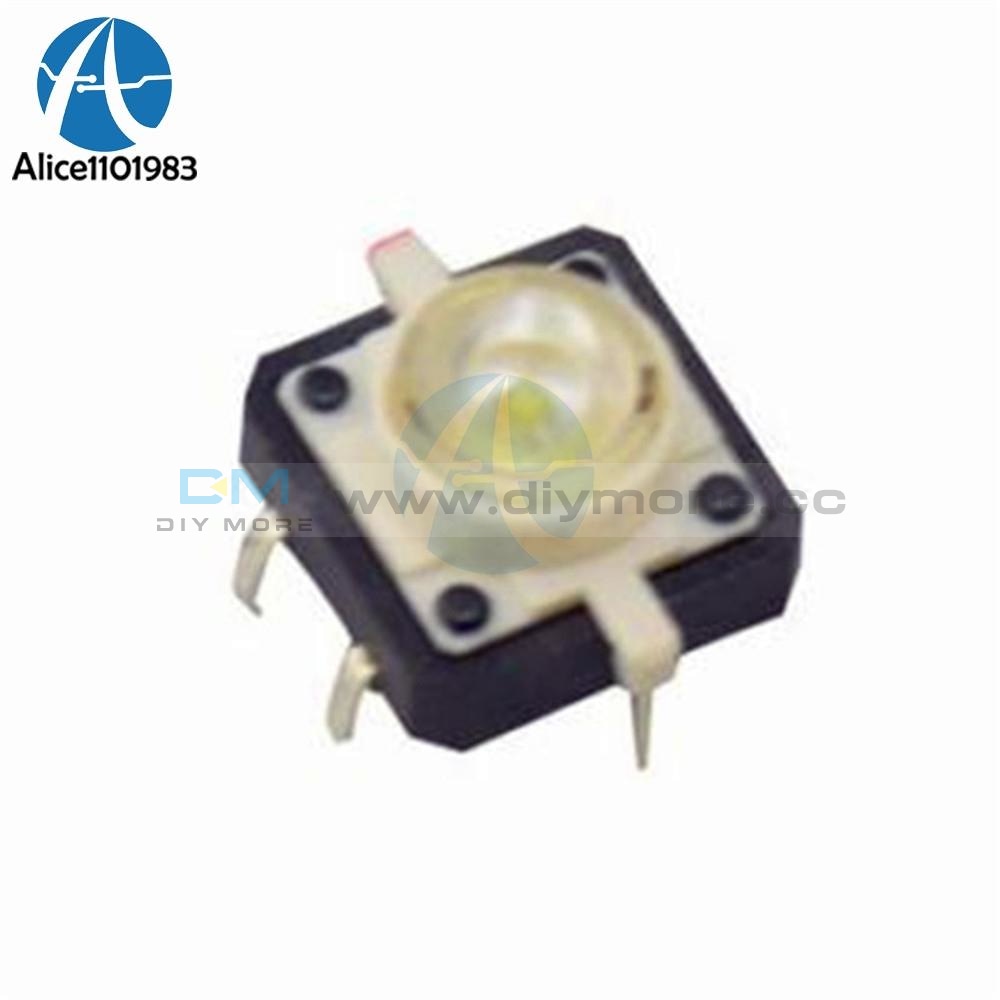 5Pcs 1 Set 12X12X7.3 Tactile Push Button Switch Momentary Tact Led 5 Color 12X12X7.3Mm 12*12*7.3Mm