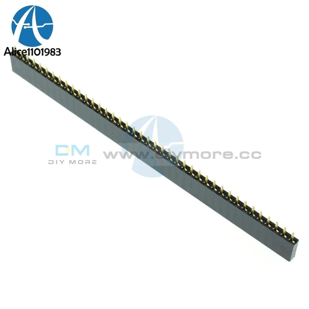 5Pcs 40P 2.54Mm 40 Pin Female Single Row Header Strip New Integrated Circuits