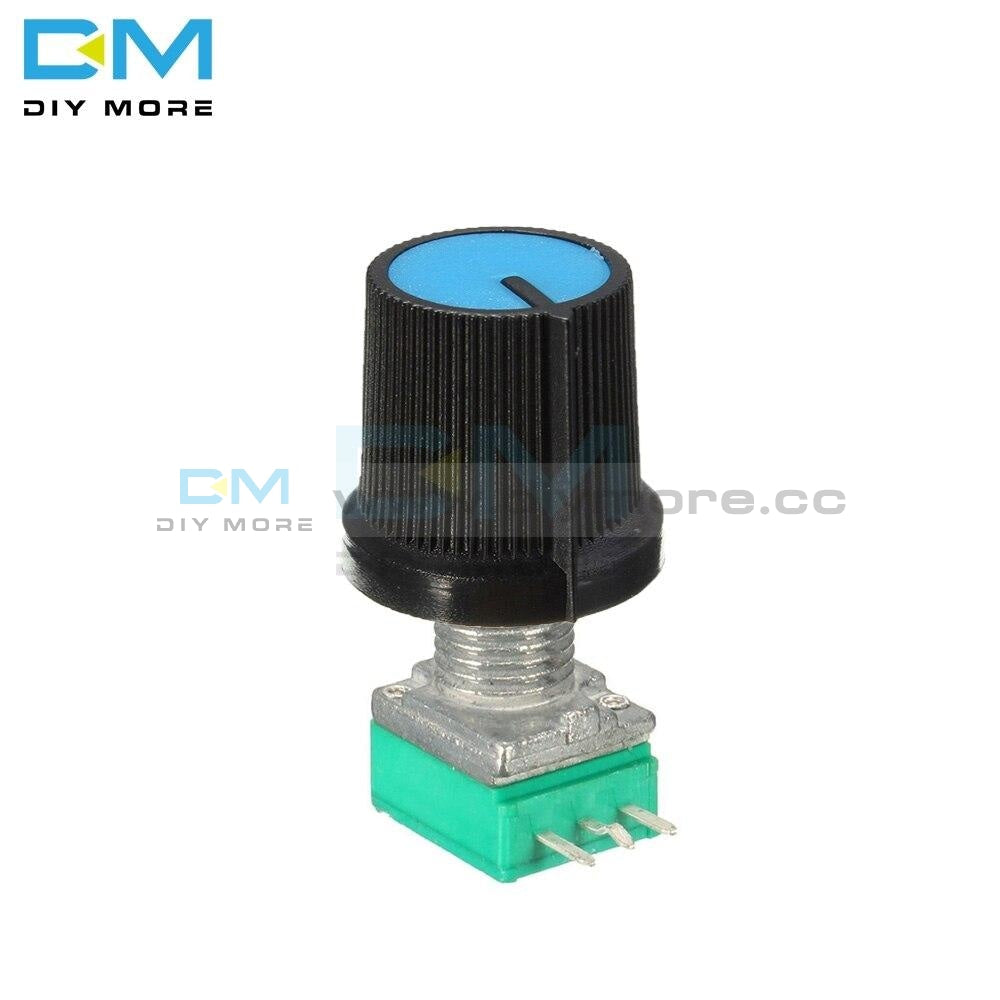 5Pcs 6Mm 3 Pin Knurled Shaft Single Linear B Type B5K B10K B20K B50K B100K B500K Ohm Rotary