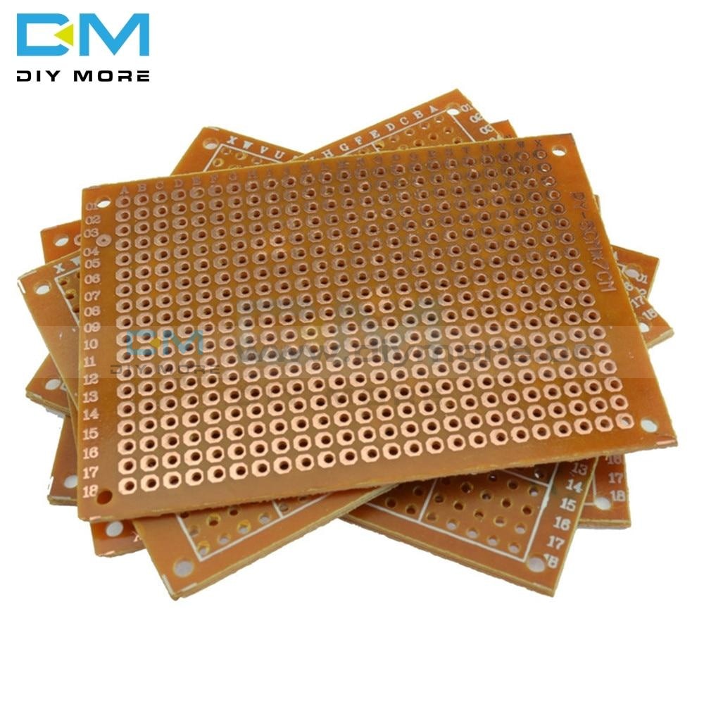 5Pcs Universal Pcb Board 5 X 7 Cm 2.54Mm Diy Prototype Paper Printed Circuit Panel 5X7Cm 50X70Mm 5X7