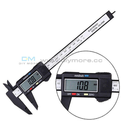 150Mm 6Inch Lcd Digital Electronic Display Carbon Fiber Vernier Caliper Gauge Micrometer Measuring