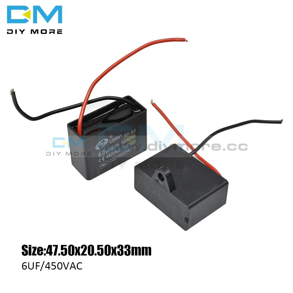 Cbb61 250/450V Ac Motor Speed Run Capacitor Fan Refrigerator Start Terminal Ceiling Cbb Running