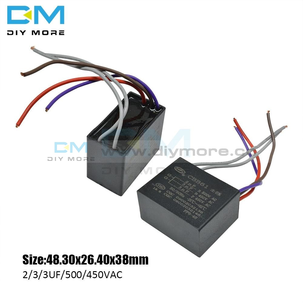 Cbb61 250/450V Ac Motor Speed Run Capacitor Fan Refrigerator Start Terminal Ceiling Cbb Running