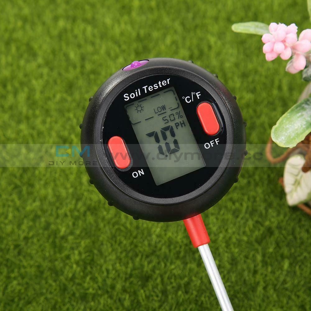 3 In 1 Digital Ph Tester Sunlight Soil Moisture Meter Detector Plant Garden Value Detect Sensor