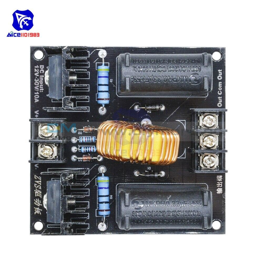 Dc 12 30V 10A 1000W Zvs Low Voltage Induction Heating Board Tesla Coil Flyback Driver Module Tools