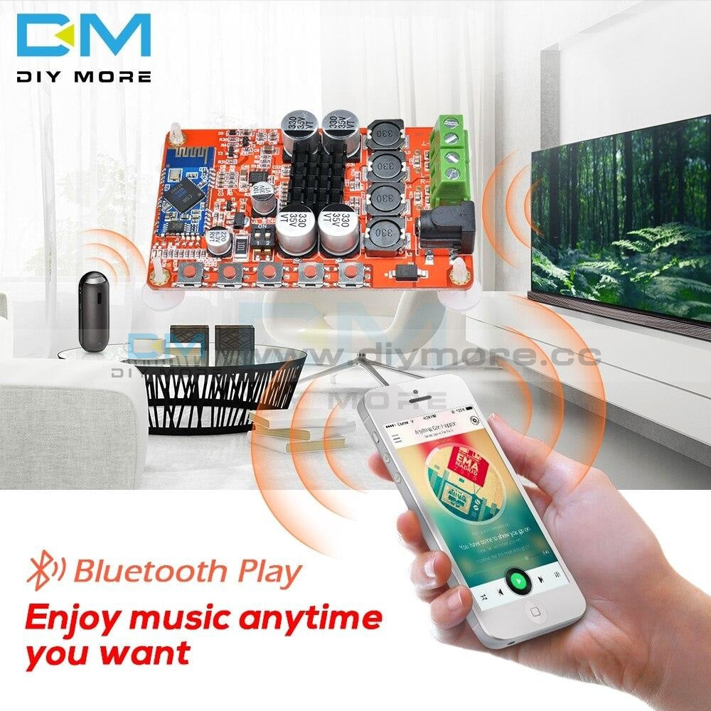 Dc 8 25V Tda7492P 50W*2 Dual Channel Amplifier Wireless Digital Bluetooth 4.0 Audio Receiver Board