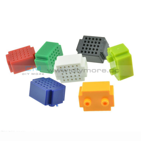 7Pcs Mini 25 Points Breadboard Solderless Prototype Tie-Point For Arduino